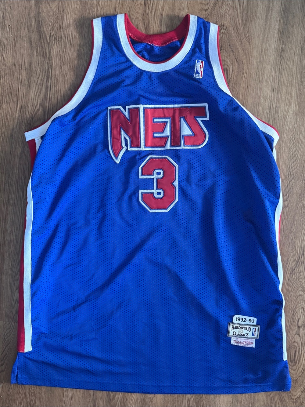 NBA Authentic Vintage Classics Mitchell Ness Drazen Petrovic 1992-93 Nets Jersey